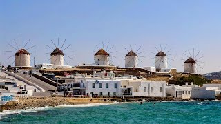 A Walking Tour in Mykonos Day 1 Mykonos Town Little Venice Windmills of Mykonos [upl. by Gruver]