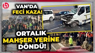 Vanda feci kaza Çok sayıda araç birbirine girdi Ölü ve yaralılar var [upl. by Donelu983]