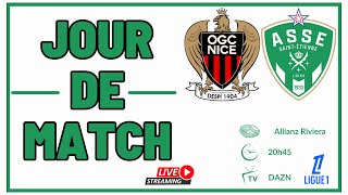 NICE  ASSE le match commenté en direct🟢 Allez les Verts🟢 [upl. by Thill]