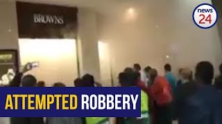 WATCH Attempted robbery at Browns Jewellers in Cradlestone Mall [upl. by Ecerahc]