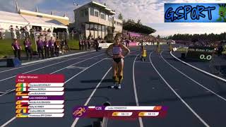 LekkoatletykaZłoto dla NATALII KACZMAREK 400mME U23GavleSweden 13072019 [upl. by Anawt]