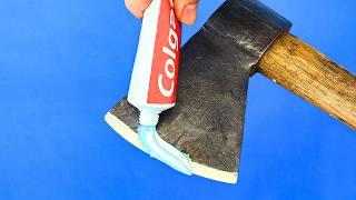 Incredible method to sharpen an ax like a razor in just 3 minutes [upl. by Teodoor219]