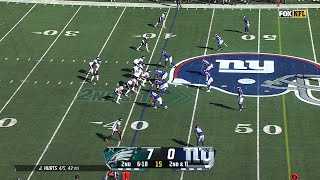 Kenneth Gainwell hits the B button for a spinmove pickup of first down [upl. by Ahsiema278]