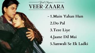 Veer Zaara Movies All Songs Shahrukh Khan Preity Zinta HINDI MOVIE SONGS [upl. by Arocahs184]