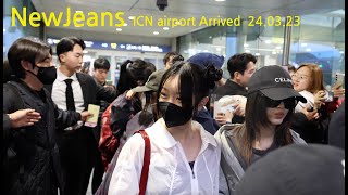 NewJeans 수 많은 인파속에서도 버니즈들의 편지 다 받아주는 하니 다니엘 베이징 팬싸 마치고 인천공항 입국하는 뉴진스 240323 [upl. by Verna]