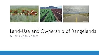 LandUse and Ownership of Rangelands [upl. by Prent]