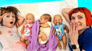 Kids Pool Party Fun with Baby Born Dolls [upl. by Nayhr]