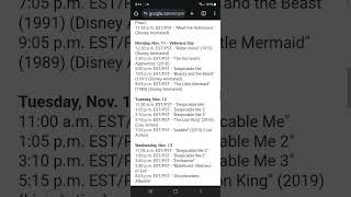 The 30 Days of Disney Movies Marathon Schedule is returning next month of November on Freeform 😁 📺 [upl. by Higgins]