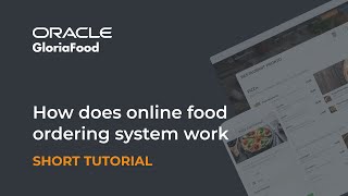 How does online food ordering system work  Oracle GloriaFood [upl. by Asiuqram]