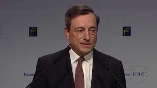 Speech by Mr Mario Draghi at the Frankfurt European Banking Congress [upl. by Eecak975]