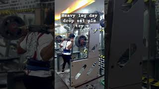 Heavy leg squad drop set youtubeshorts motivation ytshorts shortsfeed [upl. by Tammany]