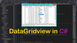 Two Ways For Adding To DataGridView In C [upl. by Annavaj830]