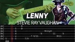 Stevie Ray Vaughan  Lenny intro Guitar lesson with TAB [upl. by Wharton]