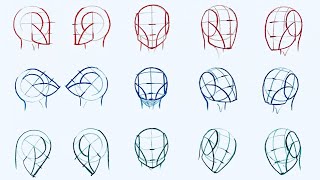 How to Easily Draw the Head from ANY ANGLE  Understanding the Loomis Method Part III [upl. by Mowbray]