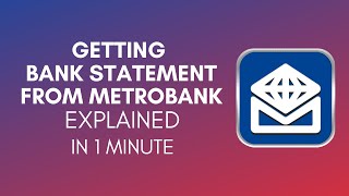 How To Get Metrobank Statement Online In 2024 [upl. by Schroder]