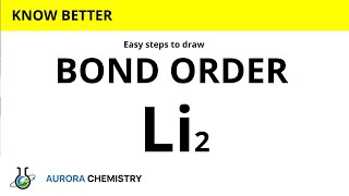 BOND ORDER of Li2 Molecule  Bond order of LITHIUM MOLECULE [upl. by Kahler]