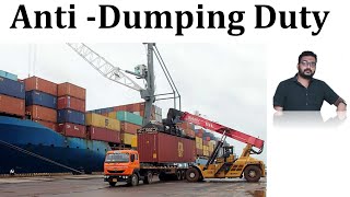 Anti Dumping Duty  Indian Economy  Trade  Imports and Exports [upl. by Brandon]