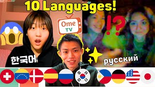 WHAT Happens When Polyglot Speaks Their Native Language to Foreigners  Omegle [upl. by Draude]