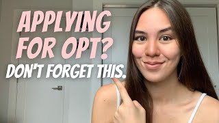 How to Apply for OPT in 2020 — Checklist for International Students [upl. by Cammie]