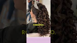 ¡Peinados de Quinceañera Semi Recogido Romántico y Liso y Elegante [upl. by Aggy]