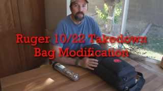 Ruger 1022 Takedown Bag Modification [upl. by Karb]