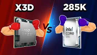 Core Ultra 285K VS 7950X3D [upl. by Nnayllas]