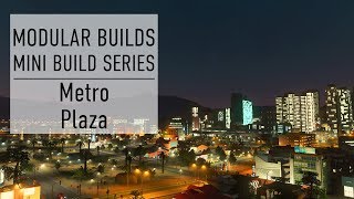 Metro Plaza  Cities Skylines Modular Builds  No Mods Mini Build Guides [upl. by Ueihtam673]