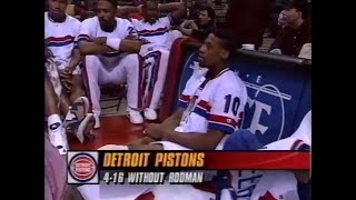 Dennis Rodmans Final Moments with the Pistons [upl. by Damick673]