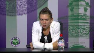 Simona Halep SemiFinal Press Conference [upl. by Nancie]