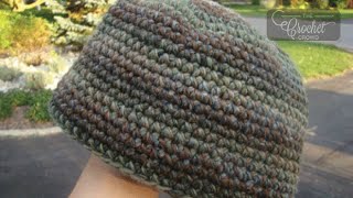 Easy Crochet Adult Beanie Hat [upl. by Stillmann]