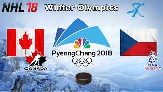 Winter Olympics 2018  Canada vs Czechia  Bronze Game  NHL 18 [upl. by Neils]