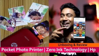 Hp Pocket Photo Printer  No Ink Required  Smartphone Wireless Printing  HP Sprocket Printer [upl. by Lavotsirc]