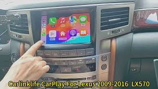 Carlinklife CarPlay For Lexus 20092016 LX570 [upl. by Hopkins2]