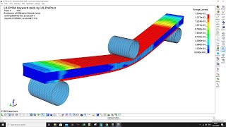 LSDYNA TUTORIAL 10 Three Point Bending of Sandwich Structure with EPS Foam as Core [upl. by Artapoelc6]