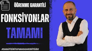 FONKSİYONLAR TAMAMI  TEK VİDEO TEK PDF  Öğrenme Garantili [upl. by Novy]