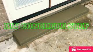 Diy concrete step [upl. by Llekcor]