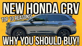 2024 HONDA CRV HYBRID  TOP 10 REASONS TO BUY  REAL OWNER [upl. by Aznaed]