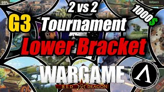 WargameRed Dragon Tournament on 1000 LowerBracket G3 [upl. by Eimarej481]