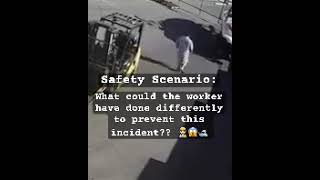 Forklift driver forgets how brakes work… jjsafetyllc safetyfirst safetyfails [upl. by Liebermann]