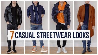 My Casual Streetwear Outfits for Fall Winter  Outfit Ideas  Men’s Fashion Lookbook [upl. by Estas]