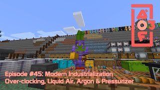 All of Fabric 3 45  Modern Industrialization Overclocking Liquid Air Argon amp Pressurizer [upl. by Merilee]