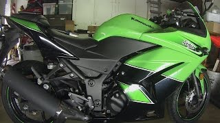 How to Remove and Install a Gas Tank on a 2011 Ninja 250 [upl. by Vocaay]