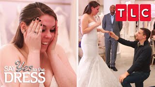 A Surprise Proposal at Kleinfeld  Say Yes to the Dress  TLC [upl. by Bessie]