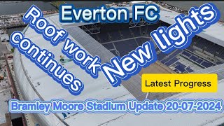 Everton FC New Stadium at Bramley Moore Dock Update 20072024 [upl. by Ellenuahs]