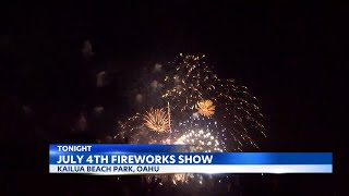 Kailua Fireworks Show returns after COVID19 hiatus [upl. by Nugesulo]