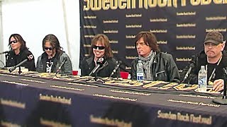 Europe press Conference  Sweden Rock Festival 2009 part 12 [upl. by Zebulen]