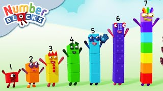 Numberblocks  Seven Steps 👣  Learn to Count [upl. by Coral]