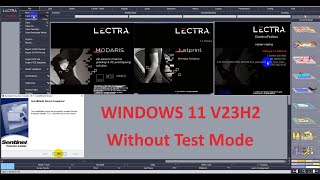 Lectra modaris v8r3 and v6r3 Without test mode windows 11 Version 23H2 [upl. by Shelley332]