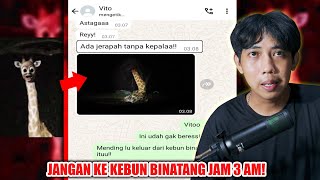 JANGAN KE KEBUN BINATANG JAM 3 AM 😱  CHAT HISTORY HORROR SERAM [upl. by Chesna]