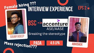 Accenture ASE off campus interview experience BSc to PADA  Interview Experience ep2 [upl. by Dorri639]